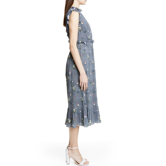 Ted Baker London Toppaz Oracle Plissé Dress 4 NWOT ORG $395 - Picture 5 of 9